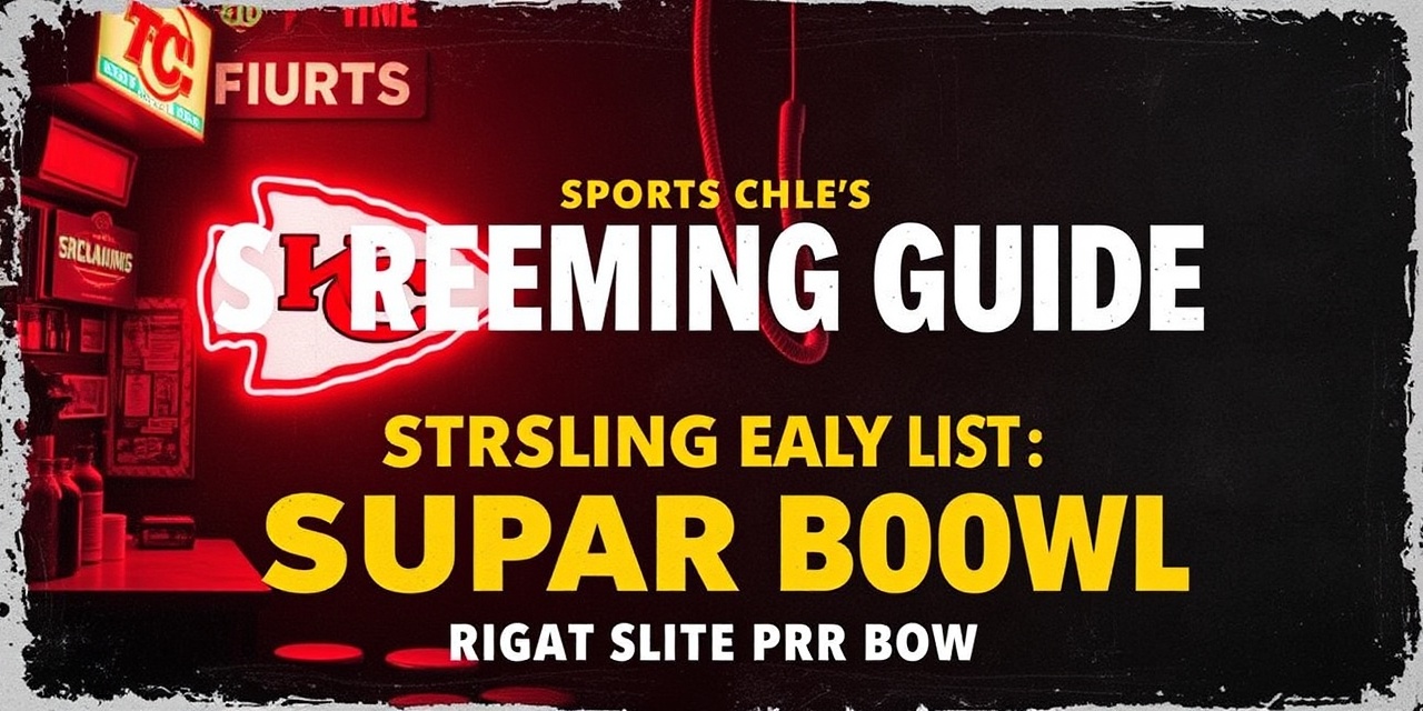 Kansas City Chiefs Streaming Guide — Sunday Slate to Super Bowl